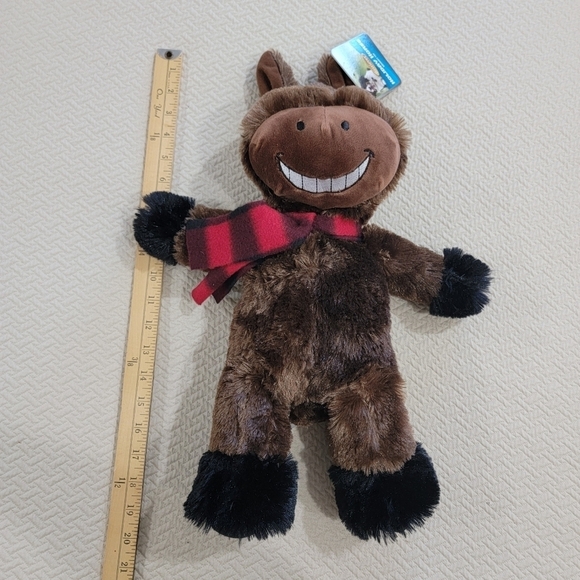 NEW Holiday Horse Retriever Squeaky Toy Plush Dog Toy - Picture 14 of 15
